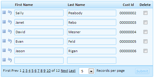 Placing scripts in the CanInsertRecord event will now update the Customer_ID field.